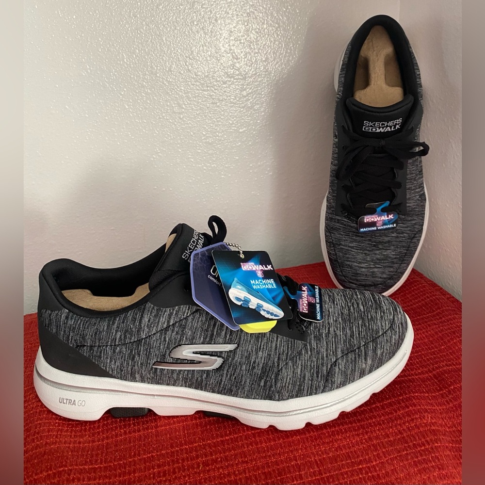 WOMENS….SKECHERS GO WALK ULTRA PILLARS ATHLETIC SHOES - Picture 7 of 15